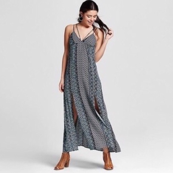 Xhilaration Dresses & Skirts - Printed Strappy Maxi Dress